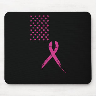 Alfombrilla De Ratón Sensibilización sobre el cáncer de mama Bandera es