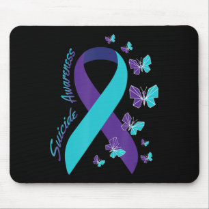 Alfombrilla De Ratón Sensibilización sobre el suicidio de la mariposa d
