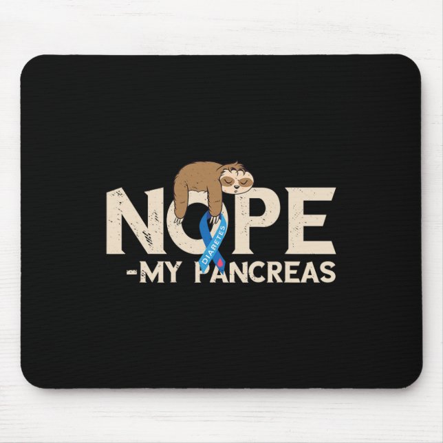 Alfombrilla De Ratón Sensibilización sobre la diabetes en el páncreas (Frente)