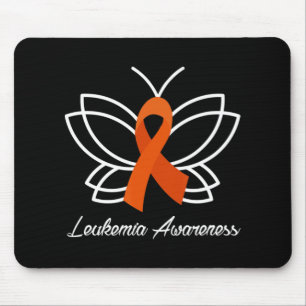 Alfombrilla De Ratón Sensibilización sobre la leucemia aml en la maripo