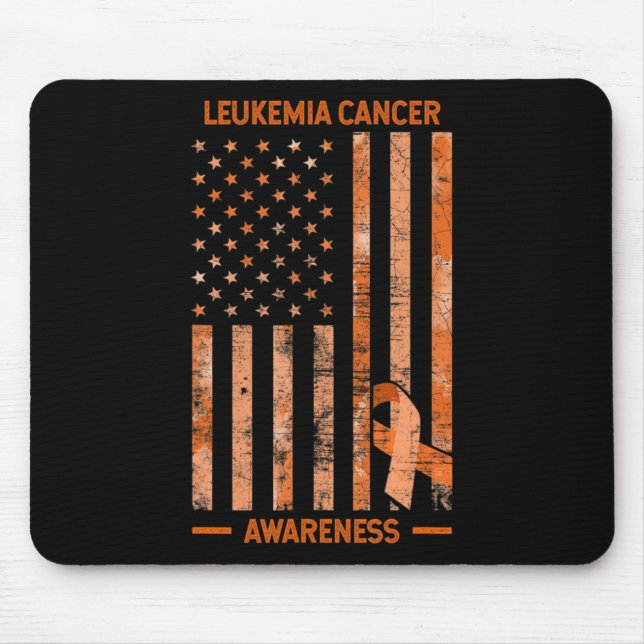 Alfombrilla De Ratón Sensibilización sobre la leucemia Leucemia con la  (Frente)