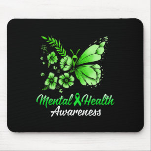 Alfombrilla De Ratón Sensibilización sobre la salud mental Mariposa 1