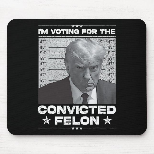Alfombrilla De Ratón Sentencia de 2024 a Trump 2024 (Frente)