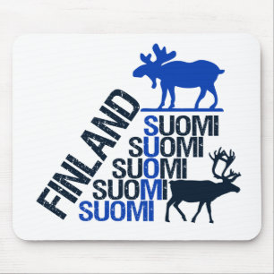 Alfombrilla De Ratón Sepda de Moose y Reindeer de Finlandia