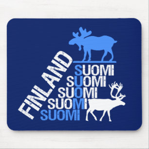 Alfombrilla De Ratón Sepda de Moose y Reindeer de Finlandia