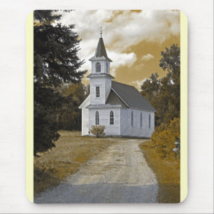 Alfombrilla De Ratón Sepia de los 1800s de la iglesia presbiteriana de