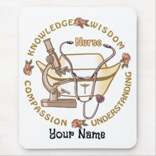 Alfombrilla De Ratón Sepia fresca enfermera