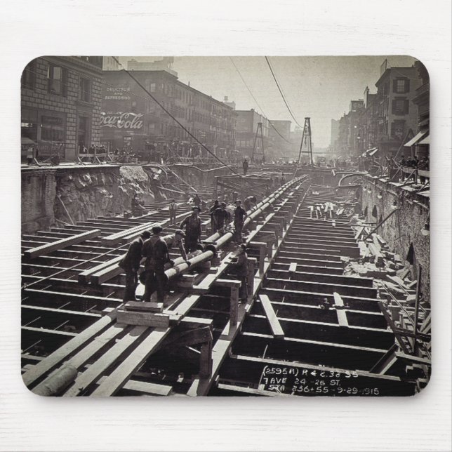 Alfombrilla De Ratón Séptima avenida y 24-25to subterráneo de las (Frente)