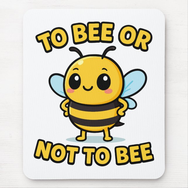 Alfombrilla De Ratón Ser o no ser abeja (Frente)