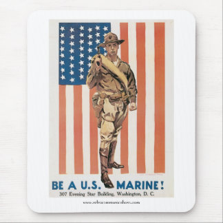 Alfombrilla De Ratón Ser Poster de la Guerra Mundial Marina de los Esta