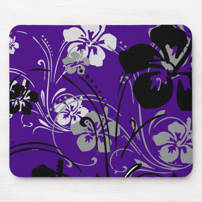 Alfombrilla De Ratón Serenade Tropical (Púrpura) Mousepad (Frente)