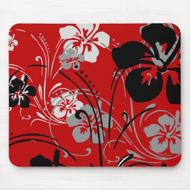 Alfombrilla De Ratón Serenade Tropical (Rojo) Mousepad (Frente)