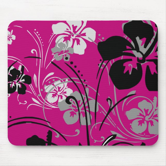 Alfombrilla De Ratón Serenade Tropical (Rosa) Mousepad (Frente)