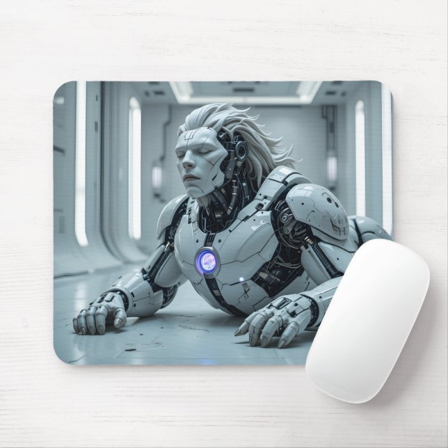 Alfombrilla De Ratón Serene Lion Android (Con ratón)