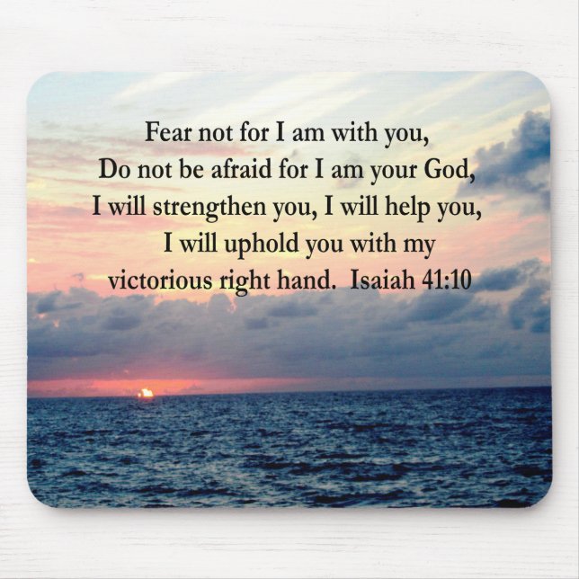 ALFOMBRILLA DE RATÓN SERENE SUNRISE ISAIAH 41:10 (Frente)