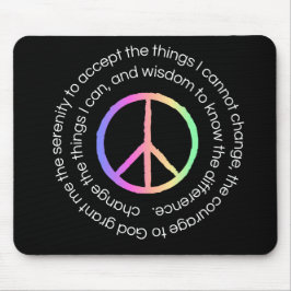 Alfombrilla De Ratón Serenity Prayer Mouse Pad Vida Sobria