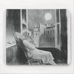 Alfombrilla De Ratón Serie "Bas-Bleus de Les", luna de O