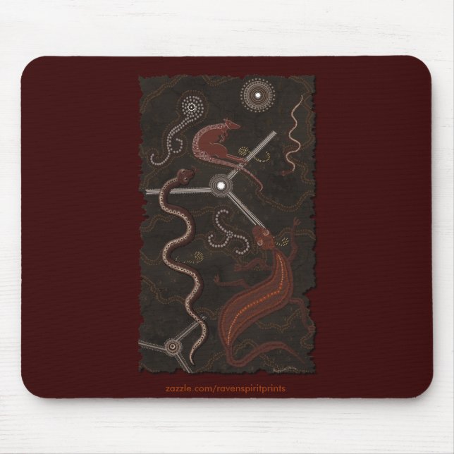 Alfombrilla De Ratón Serie Mousepad de estilo aborigen australiano (Frente)