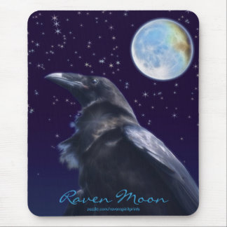 Alfombrilla De Ratón Serie RAVEN NEGRO y MOON Mousepad