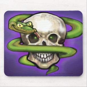 Alfombrilla De Ratón Serpent n Skull