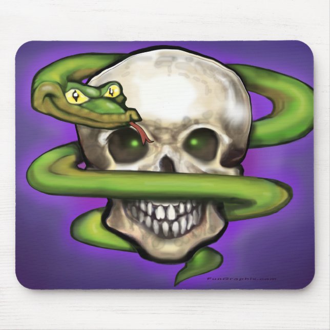 Alfombrilla De Ratón Serpent n Skull (Frente)