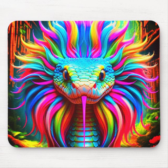 Alfombrilla De Ratón Serpiente arcoiris (Frente)