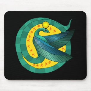 Alfombrilla De Ratón Serpiente coa alas egipcio Mousepad