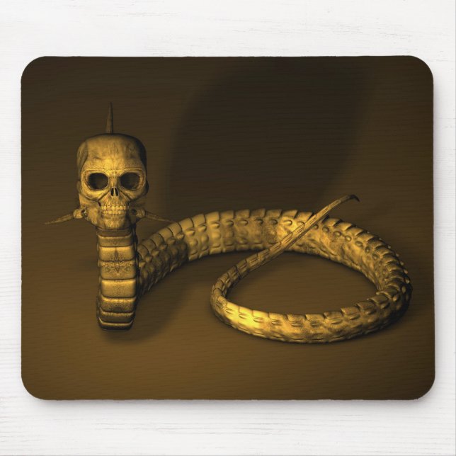 Alfombrilla De Ratón Serpiente de cráneo (Frente)