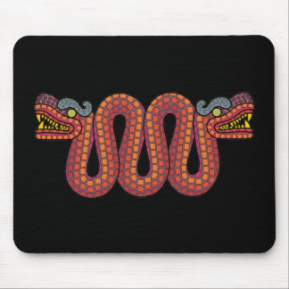 Alfombrilla De Ratón serpiente de dos cabezas azteca