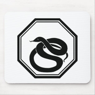 Alfombrilla De Ratón Serpiente negra