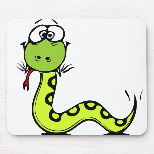 Alfombrilla De Ratón Serpiente verde (Frente)