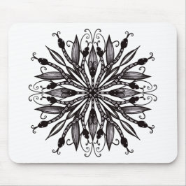 Alfombrilla De Ratón Serpientes Góticas De Color Negro Y Blanco Asombro