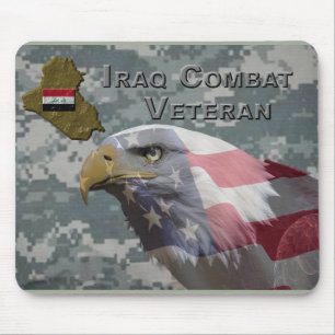 Alfombrilla De Ratón Serví - Veterano de Combate en Irak
