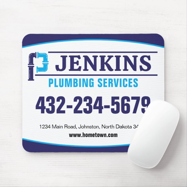 Alfombrilla De Ratón Servicio de fontanería profesional (Con ratón)