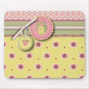 Alfombrilla De Ratón Servicio de té Mousepad