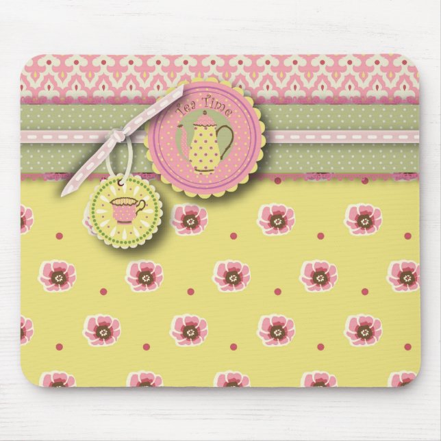 Alfombrilla De Ratón Servicio de té Mousepad (Frente)