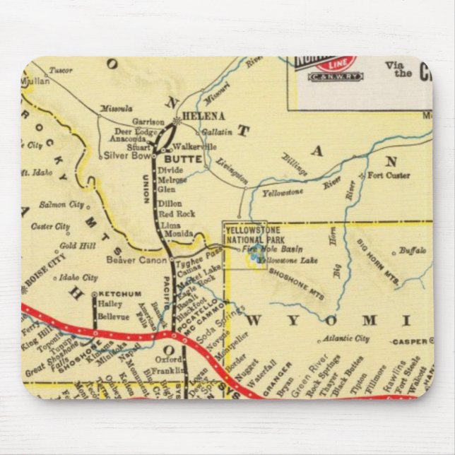 Alfombrilla De Ratón Servicio de tren desde Chicago (Frente)