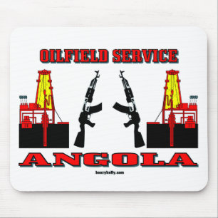 Alfombrilla De Ratón Servicio del campo petrolífero de Angola, aceite,
