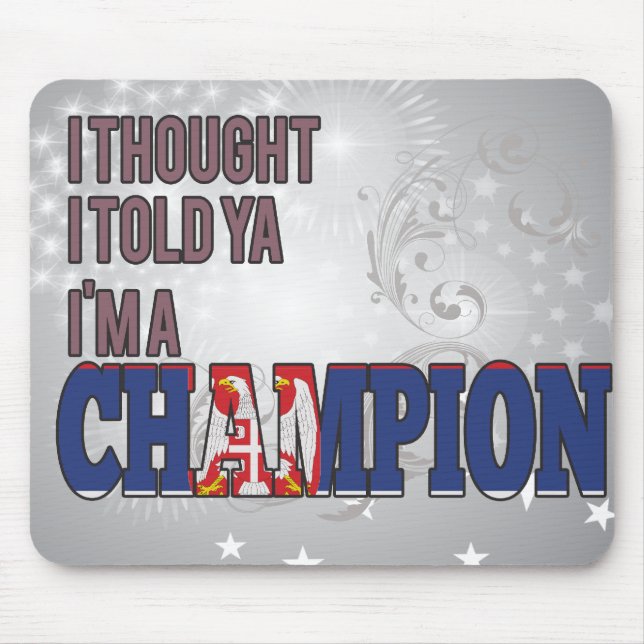 Alfombrilla De Ratón Servio y un campeón (Frente)