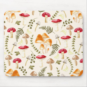 Alfombrilla De Ratón Setas  Estética del Cottagecore  Color de agua