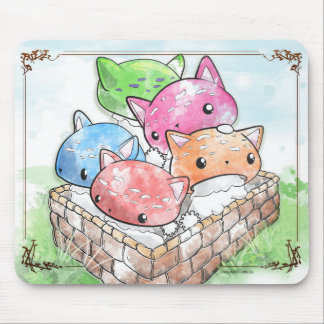 Alfombrilla De Ratón Setas lindas del gato de Mewshroom Mousepad en una