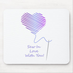 Alfombrilla De Ratón Sew en amor contigo