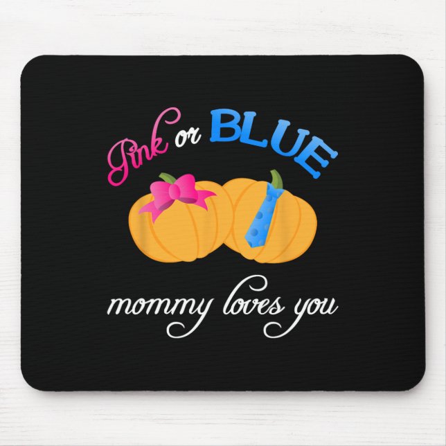 Alfombrilla De Ratón Sexo de calabaza Revelar A Mami te gusta caer tema (Frente)