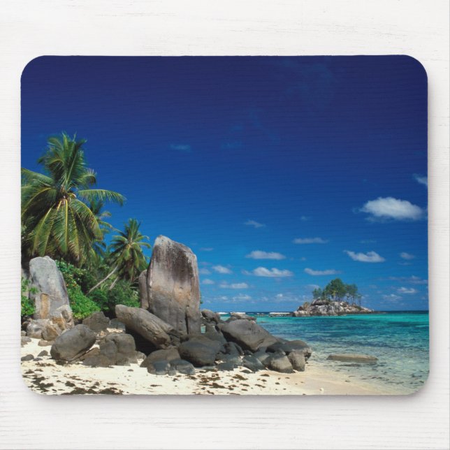 Alfombrilla De Ratón Seychelles, Isla de Mahe, Playa Anse Royale. (Frente)