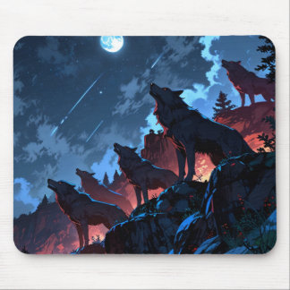 Alfombrilla De Ratón 🌑 🔥 Shadowfang - Paquete Lobo Oscuro Mousepad