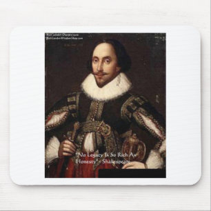 Alfombrilla De Ratón Shakespeare "Honesty Legacy" Quote Gifts & Cards