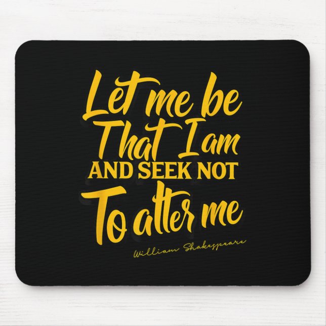 Alfombrilla De Ratón Shakespeare Quote Much Ado About Nothing Gift Play (Frente)