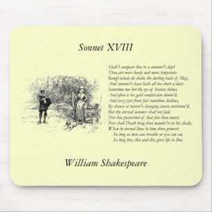 Alfombrilla De Ratón Shakespeare Sonnet # 18
