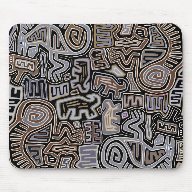 Alfombrilla De Ratón Shaman Peyote Serpent Ritual Spirits (Frente)