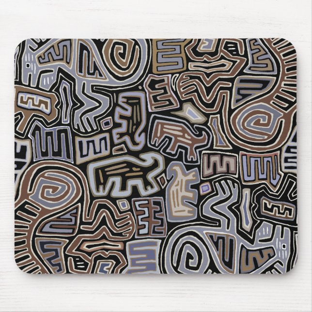 Alfombrilla De Ratón Shaman Peyote Serpent Ritual Spirits (Frente)